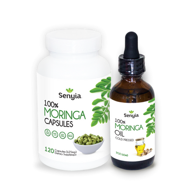 Senyia Moringa Bundle - Capsules + Oil