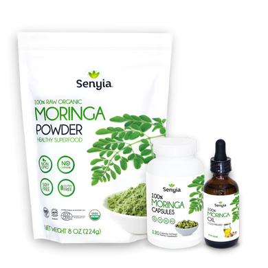 Senyia Moringa Bundle - Powder + Capsules + Oil